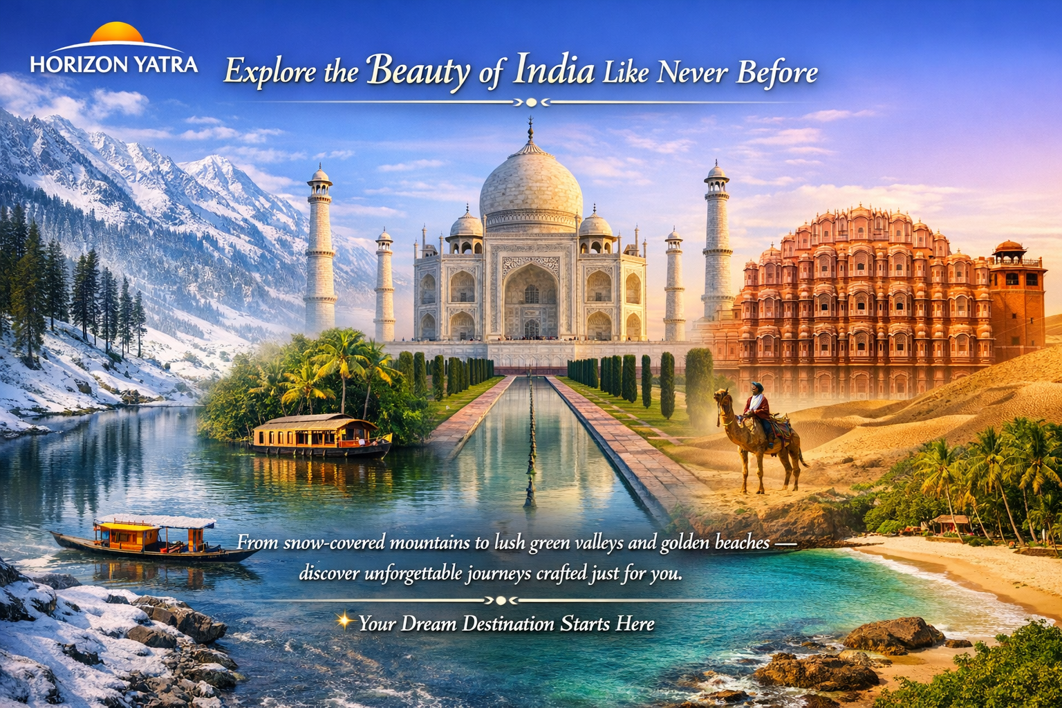 Explore incredible India’s diverse landscapes