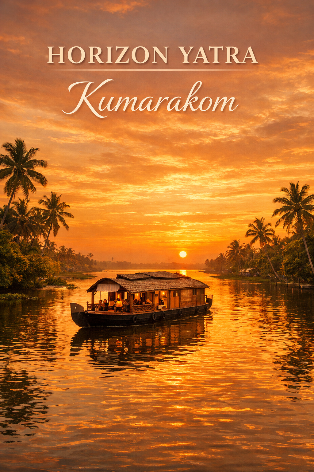 Sunset serenity in Kumarakom